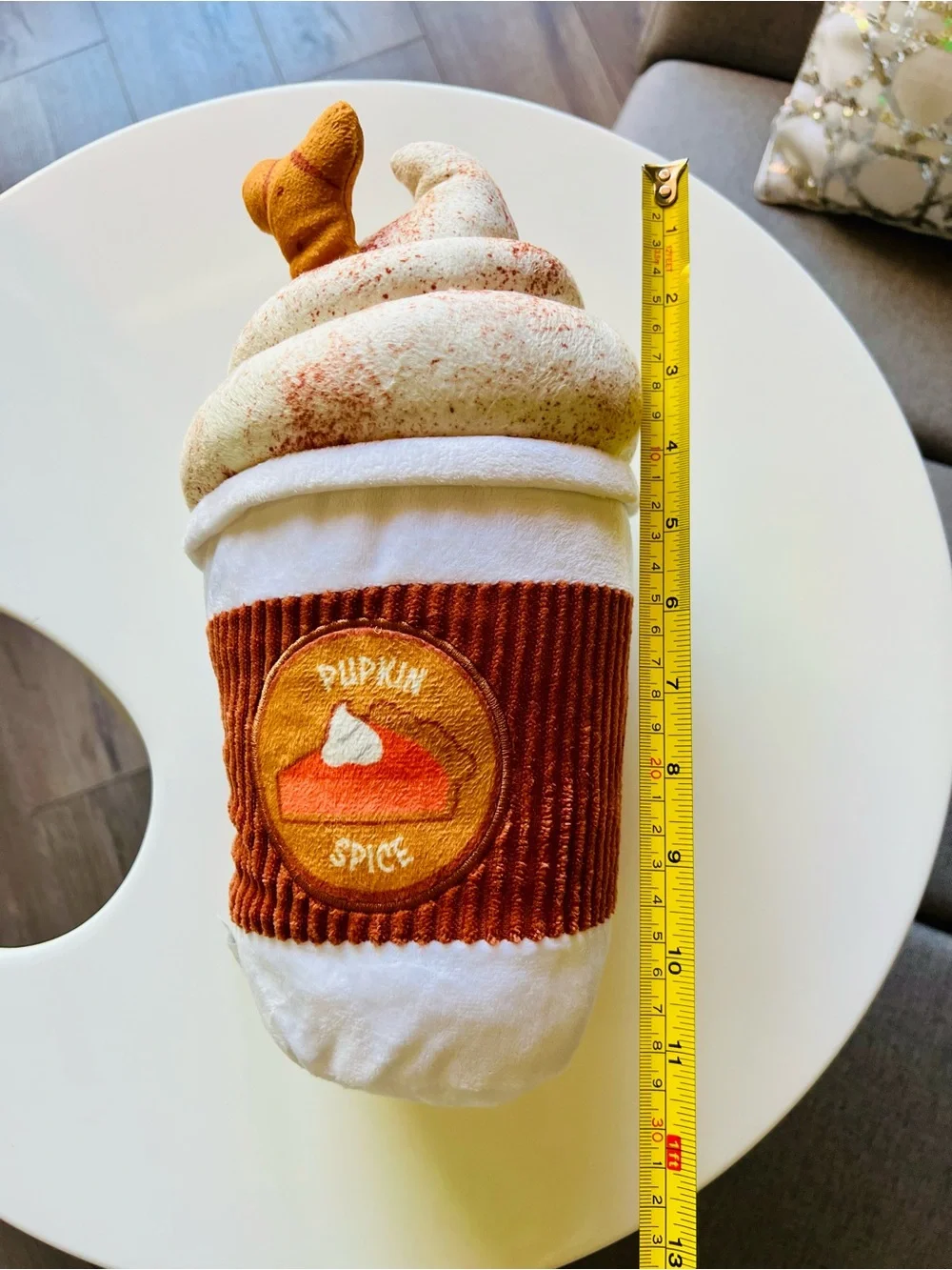 Youly Pumpkin Spice Latte Plush Dog Toy -NEW-DISCOUNTED SHIPPING!!!